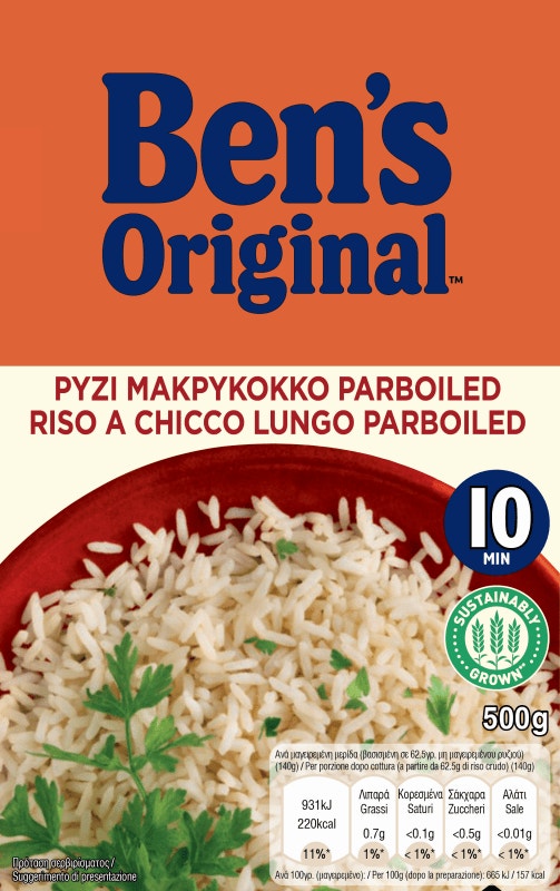 Ben's Original™ Ρύζι Parboiled 10ΛΕΠΤΟ 500g